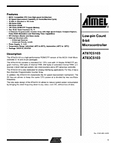 DataSheet AT87C5103 pdf